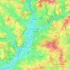 Carte topographique Toulon-sur-Arroux, altitude, relief