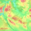Carte topographique Trigance, altitude, relief