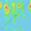 Carte topographique Hurricane Island, altitude, relief