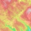 Carte topographique Les Martys, altitude, relief