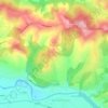Carte topographique Andrein, altitude, relief