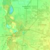 Carte topographique Shepparton, altitude, relief