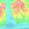 Carte topographique Ouémé, altitude, relief