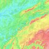 Carte topographique Grand Besançon Métropole, altitude, relief