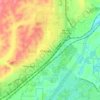 Carte topographique Cheney, altitude, relief