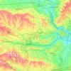 Carte topographique West Berkshire, altitude, relief
