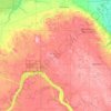 Carte topographique Municipality of Lorne, altitude, relief