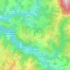 Carte topographique Olliergues, altitude, relief
