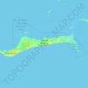 Carte topographique Grand Bahama, altitude, relief