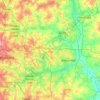 Carte topographique Bangalore East, altitude, relief