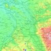 Carte topographique Niederrhein, altitude, relief