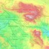 Carte topographique San Bernardino National Forest, altitude, relief
