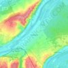 Carte topographique Freneuse, altitude, relief