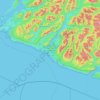 Carte topographique Pacific Rim National Park Reserve - West Coast Trail Unit, altitude, relief