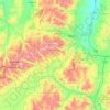 Carte topographique Deer Lodge County, altitude, relief