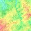 Carte topographique Pleslin-Trigavou, altitude, relief