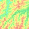Carte topographique Hyco Lake, altitude, relief