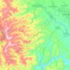 Carte topographique Teotlalco, altitude, relief
