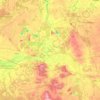 Carte topographique Konin County, altitude, relief