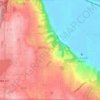 Carte topographique Eastmont, altitude, relief