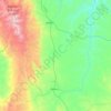 Carte topographique Johnson County, altitude, relief