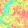Carte topographique Aslonnes, altitude, relief
