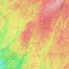 Carte topographique Town of Winter, altitude, relief