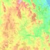 Carte topographique North Burnett Regional, altitude, relief