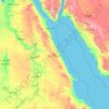 Carte topographique Rode Zee (gouvernement), altitude, relief