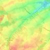 Carte topographique Coudroy, altitude, relief