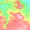 Carte topographique Ouled Brahim, altitude, relief