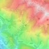 Carte topographique Caychax-et-Senconac, altitude, relief