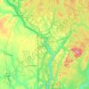 Carte topographique Grand Falls Regional Municipality, altitude, relief