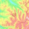 Carte topographique Hunter–Fryingpan Wilderness Area, altitude, relief