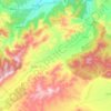 Carte topographique Beni Semiel, altitude, relief