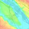 Carte topographique Battleford, altitude, relief