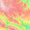 Carte topographique Grandvilliers, altitude, relief
