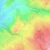 Carte topographique Rix, altitude, relief