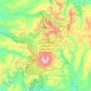 Carte topographique Mount Saint Helens National Volcanic Monument, altitude, relief