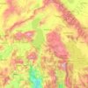 Carte topographique Isparta, altitude, relief