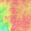 Carte topographique Bengaluru South City Corporation, altitude, relief