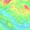 Carte topographique Pennautier, altitude, relief