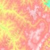 Carte topographique Alvação, altitude, relief