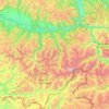 Carte topographique Катандинское сельское поселение, altitude, relief