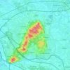 Carte topographique Bergh, altitude, relief