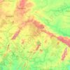 Carte topographique Région Ashanti, altitude, relief