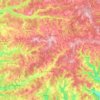 Carte topographique Val de Louyre et Caudeau, altitude, relief