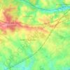 Carte topographique Loiron-Ruillé, altitude, relief