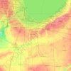 Carte topographique Kankakee River, altitude, relief