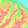 Carte topographique Moirax, altitude, relief